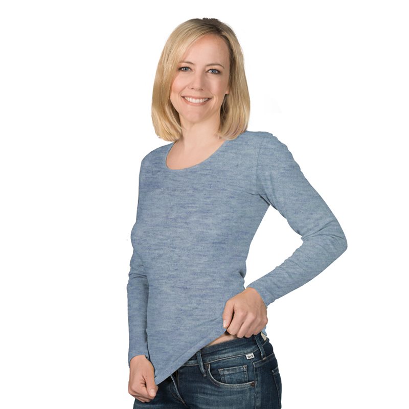EUSANA Leibchen Long Femme Bleu | Confort