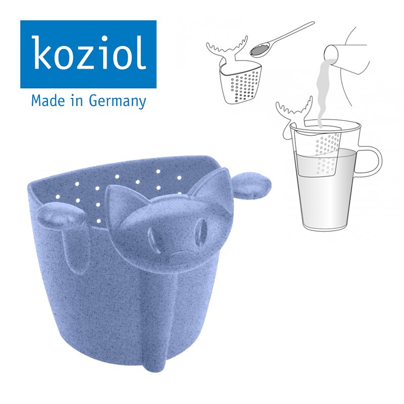 HERBORISTERIA Passoire Miaou Koziol Bleu - Cuisine Saine | Accessoire