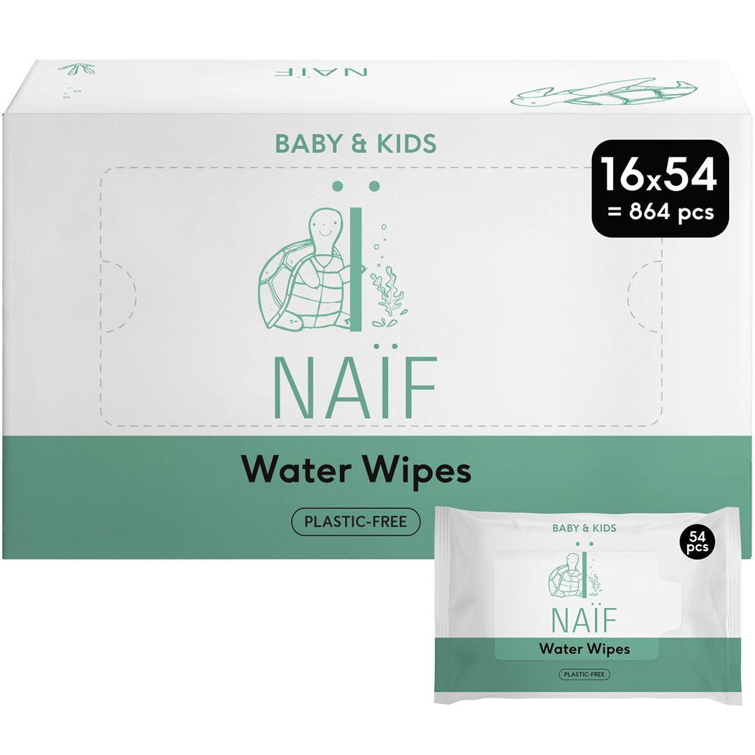 NAIF Lingettes Bébé Sans Plastique | 864 pièces