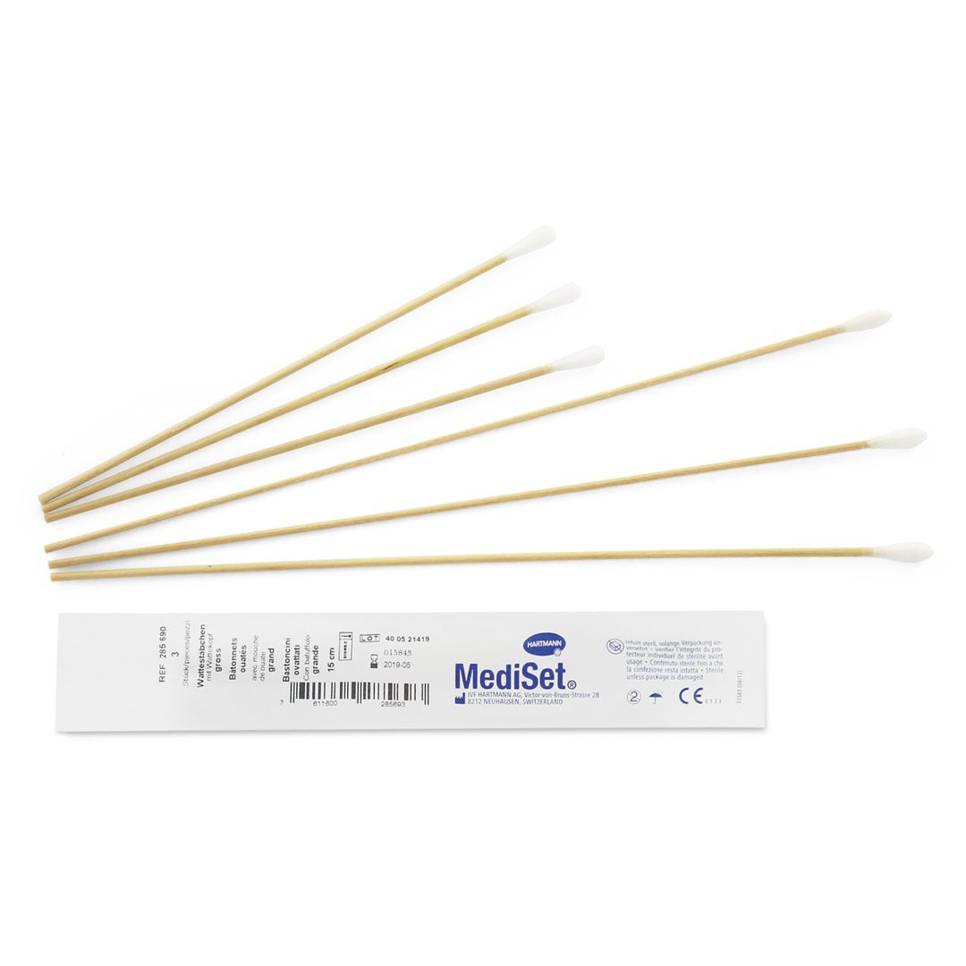 MEDISET Coton-Tige 15cm Stériles 300 Pièces | Hygiène &amp; Soins