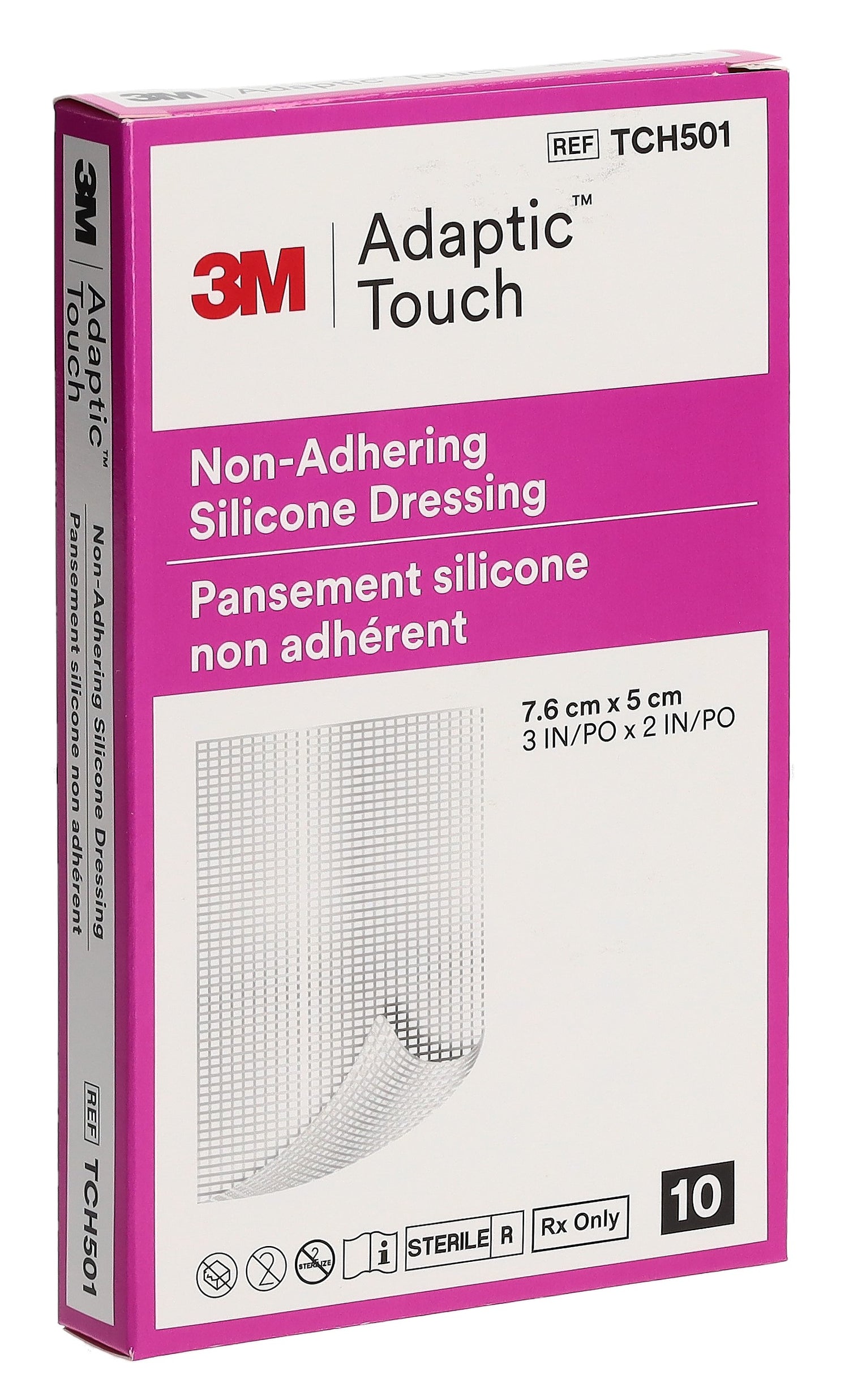 ADAPTIC TOUCH Pansement Silicone 5 x 7.6 cm 10 Pièces | Soin Cicatrisation Rapide