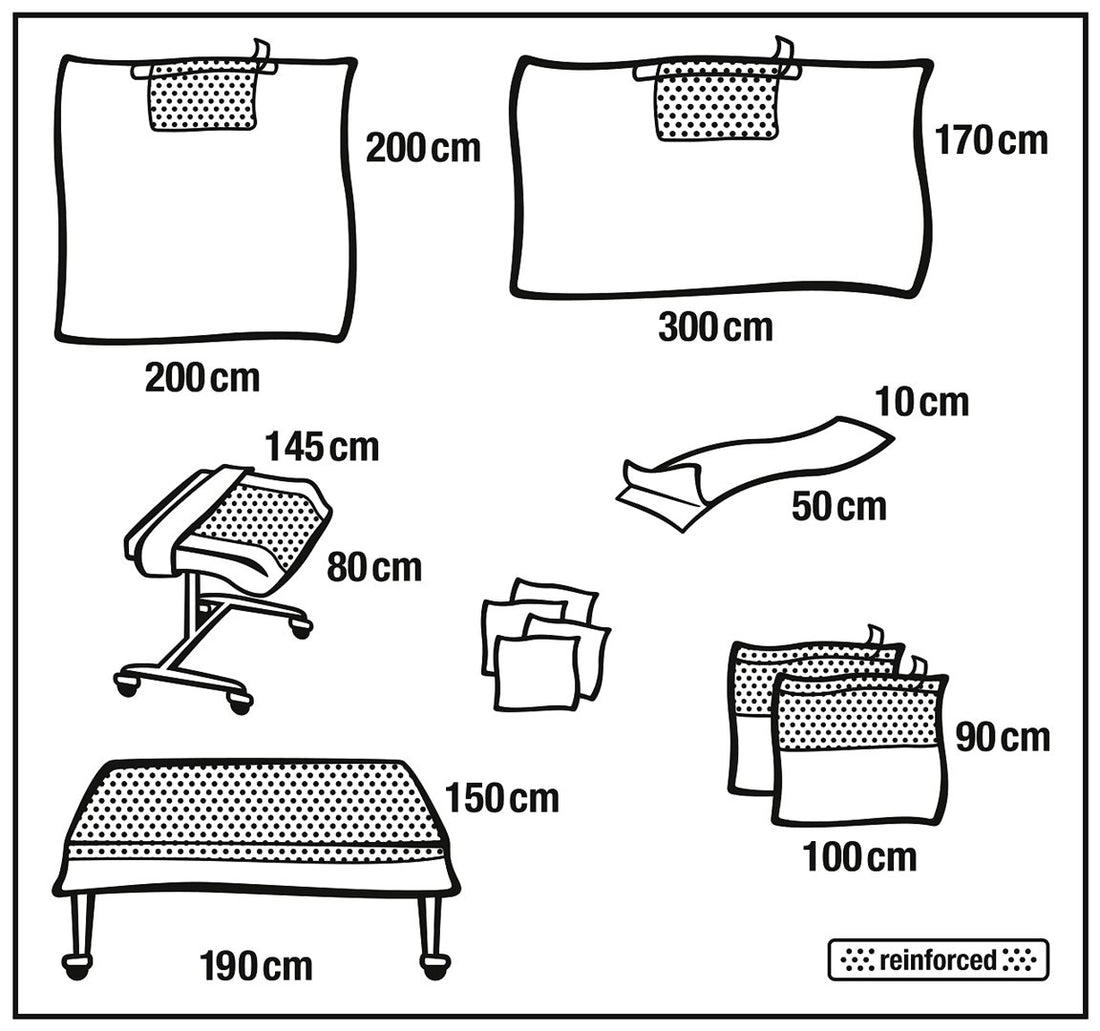 FOLIODRAPE PPlus Set Universel IV 6 pièces | Stérilité