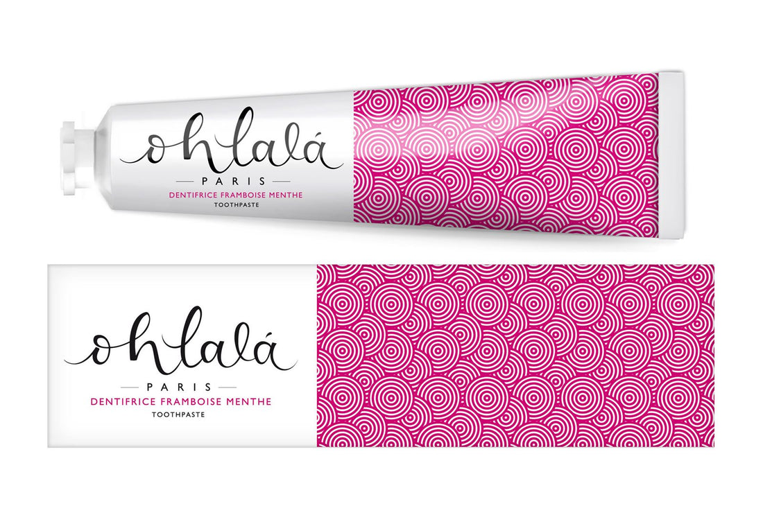 OHLALA Dentifrice Menthe Framboise 75ml | Fraîcheur