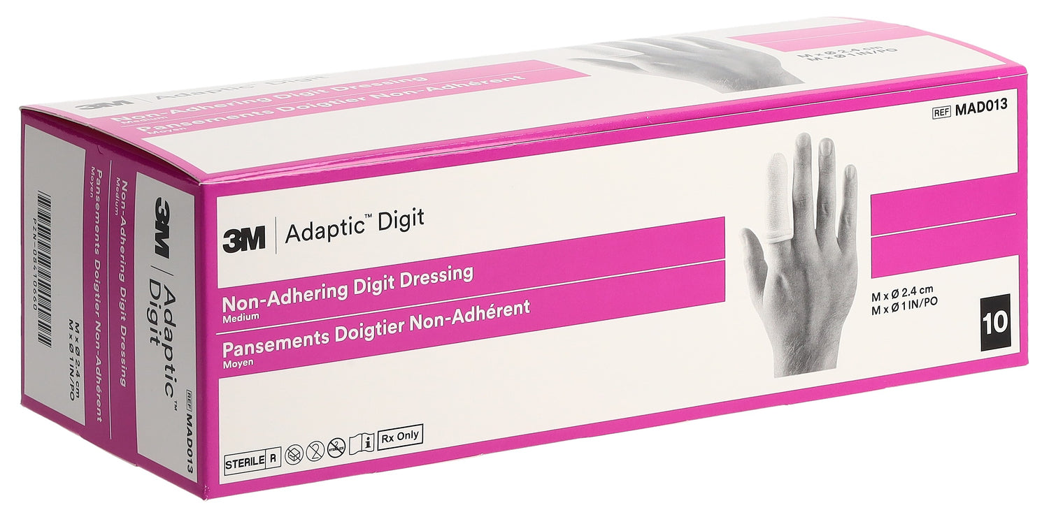 ADAPTIC DIGIT Pansement Doigt Stérile | 10 Pièces