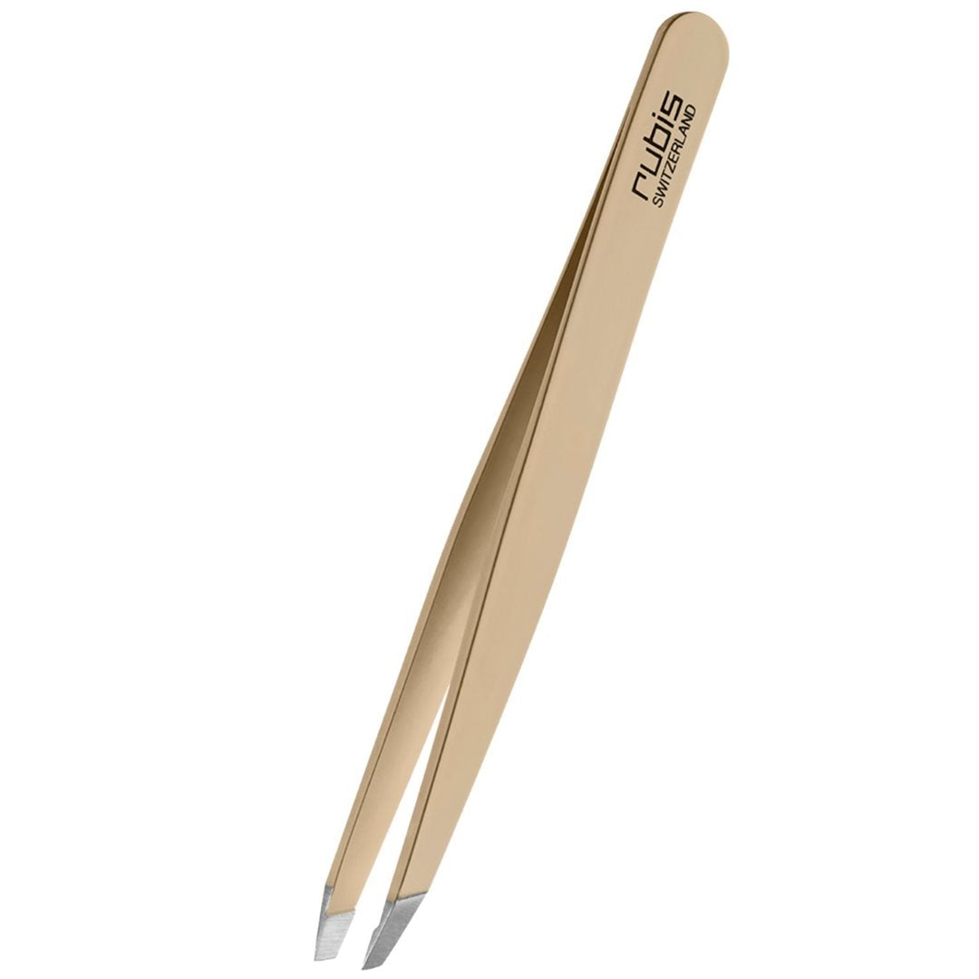 RUBIS Pinzette schräg Inox Brun Clair | Douceur
