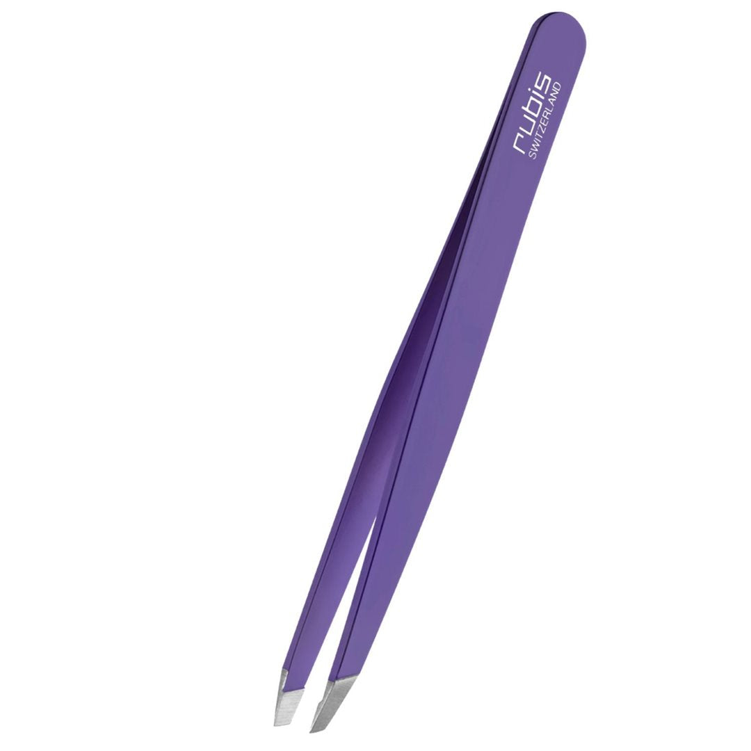 RUBIS Pinzette schräg Inox Violette | Précision