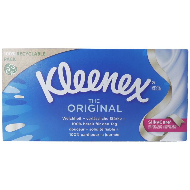 Kleenex Original Tissues Cosmétiques Boîte 4 x 72 Pièces Douceur &amp; Absorption
