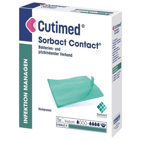 CUTIMED Sorbact Contact Pansement 4x6cm | 40 pièces