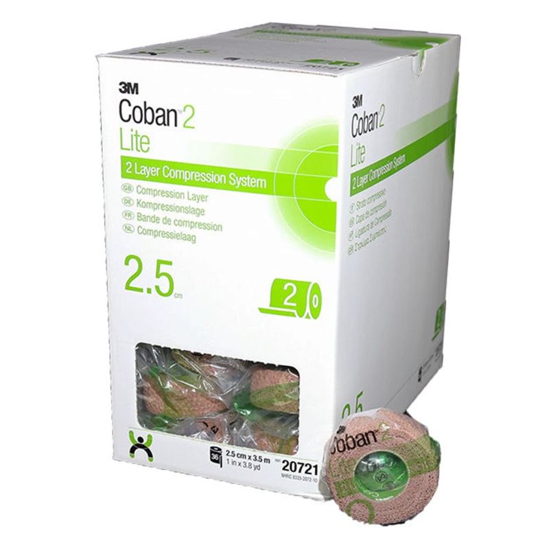 3M COBAN Lymph Lite Comp Layer 2.5cmx3.5m | Compression