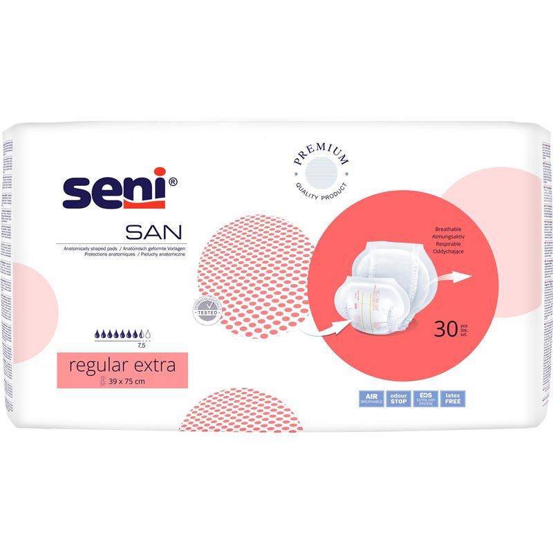 SENI San Regular Extra Protections 30 pièces | Absorption Extra