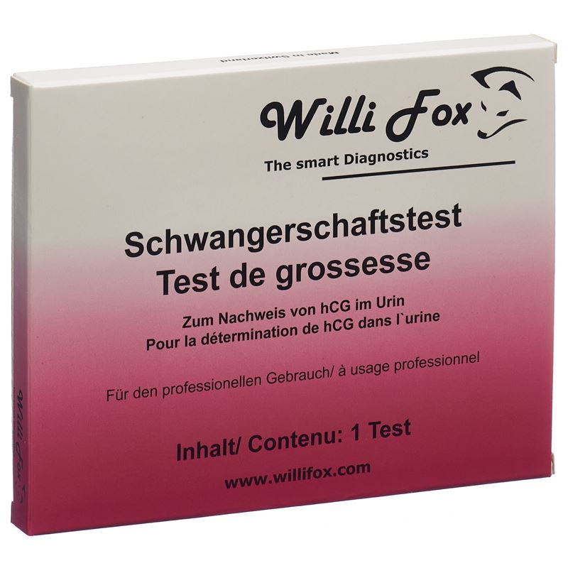 WILLI FOX Test Grossesse Urin 100 pièces | Fiable