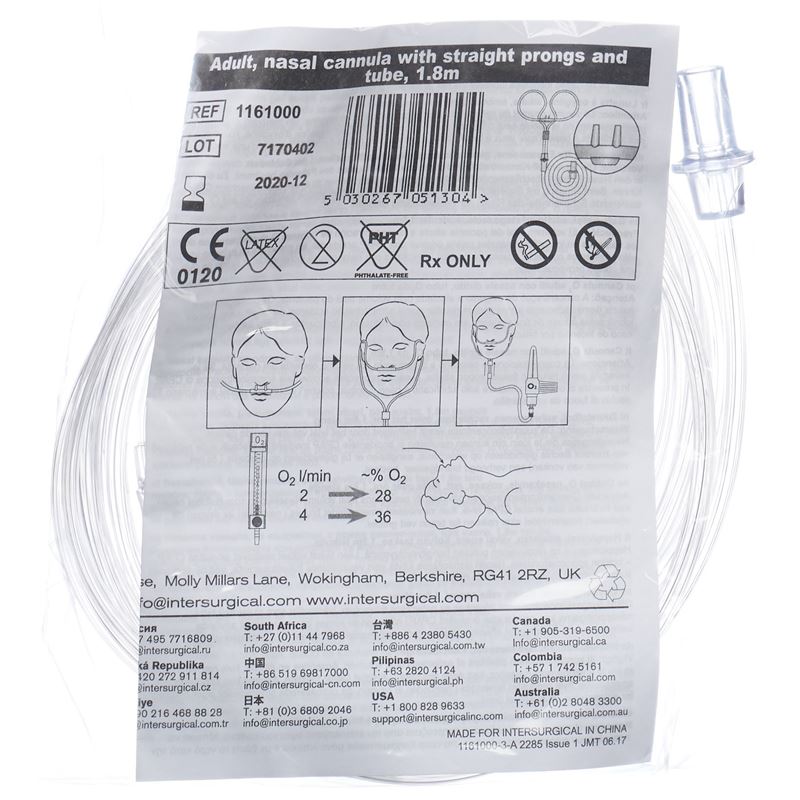 INTERSURGICAL Lunettes Oxygène Adulte | Confort 50 pièces