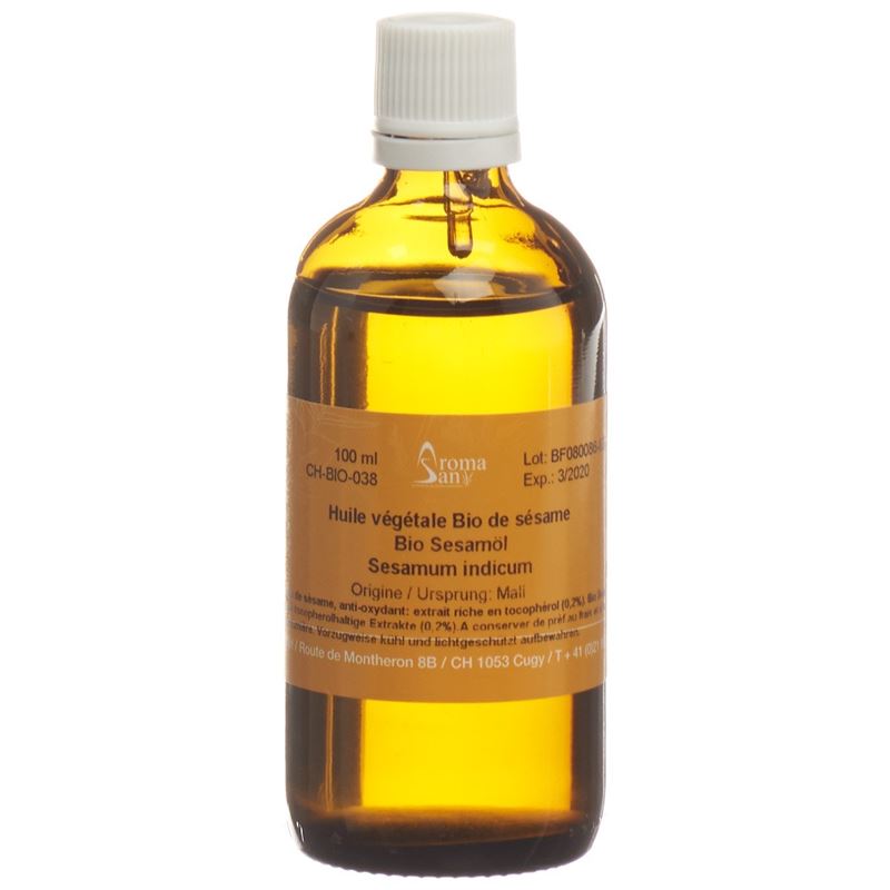 AROMASAN Huile de Sésame Bio 1000ml | Nutrition