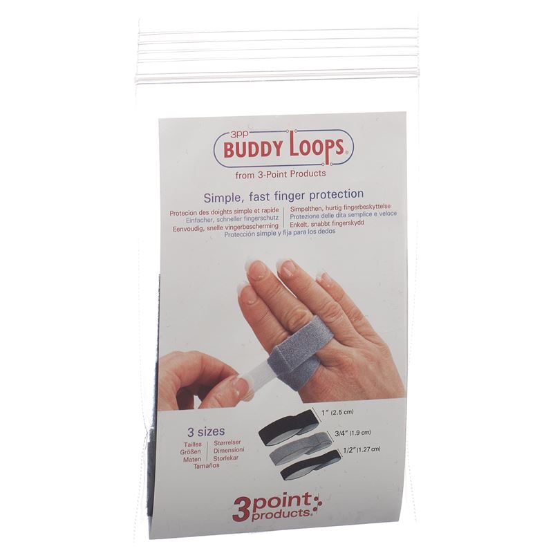 3PP Buddy Loops 2.50cm noir | 50 pièces