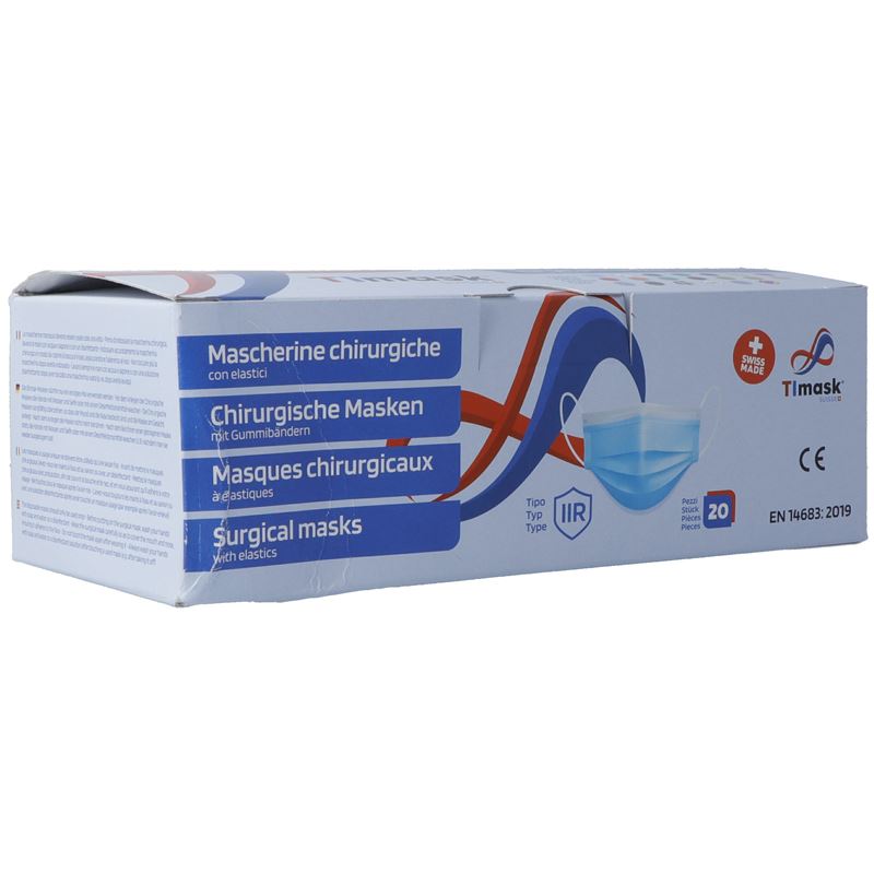 TIMASK Masque Médical IIR Blanc 50 pièces | Protection