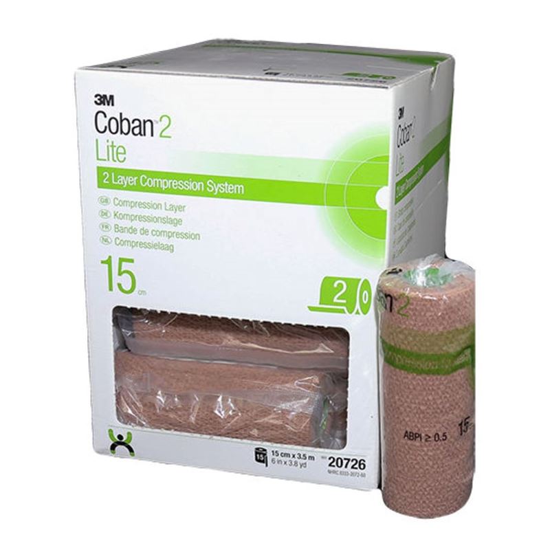 3M COBAN 2 Lymph Lite Comp Layer 15cmx3.5m | 15 pièces
