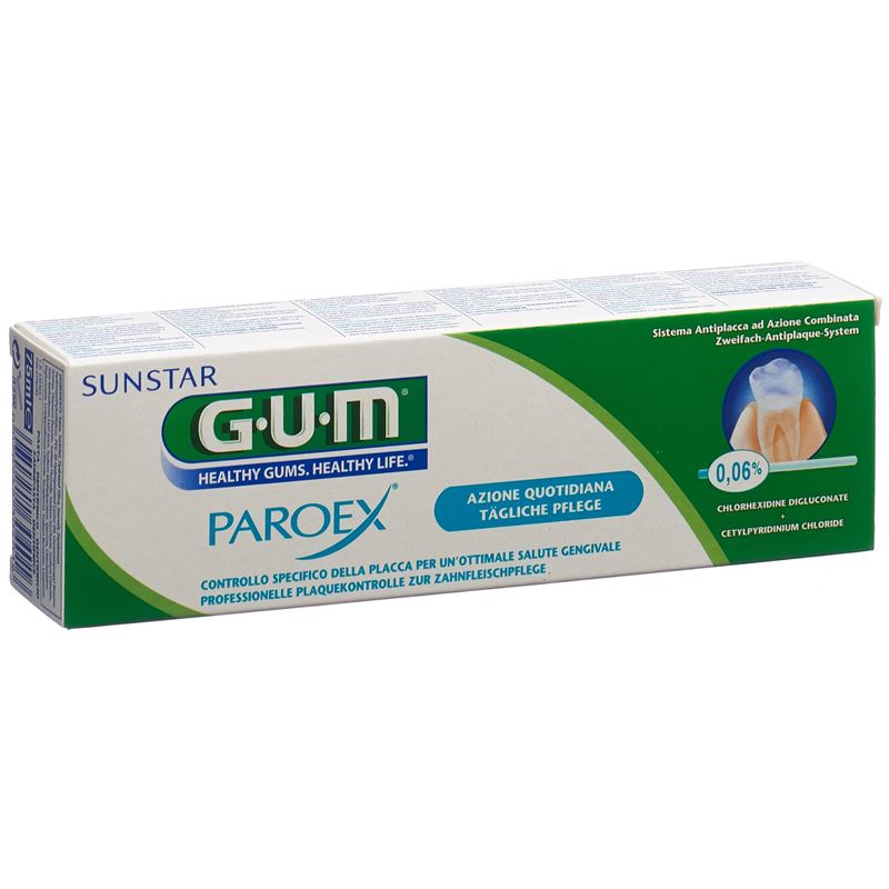 GUM Paroex Dentifrice 0.06% Chlorhexidine 75ml | Soin Gingival