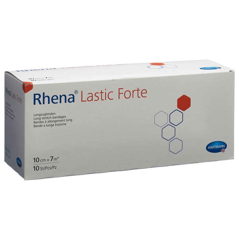 RHENA Lastic Forte Bande Élastique 10 cm x 7 m Chair Soutien Musculaire