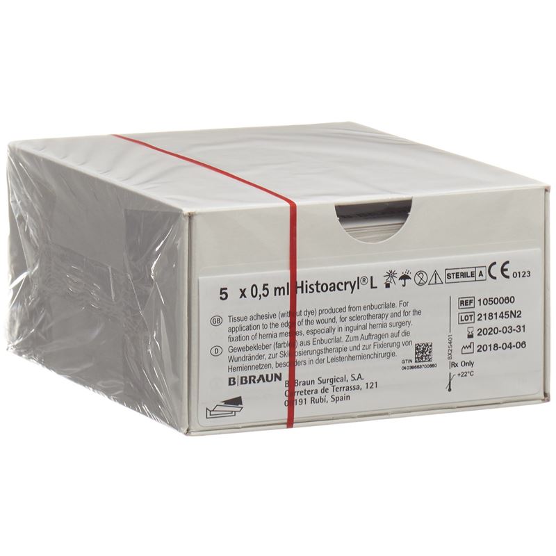 HISTOACRYL Colle Tissulaire Incolore 5x0.500ml | Discrétion