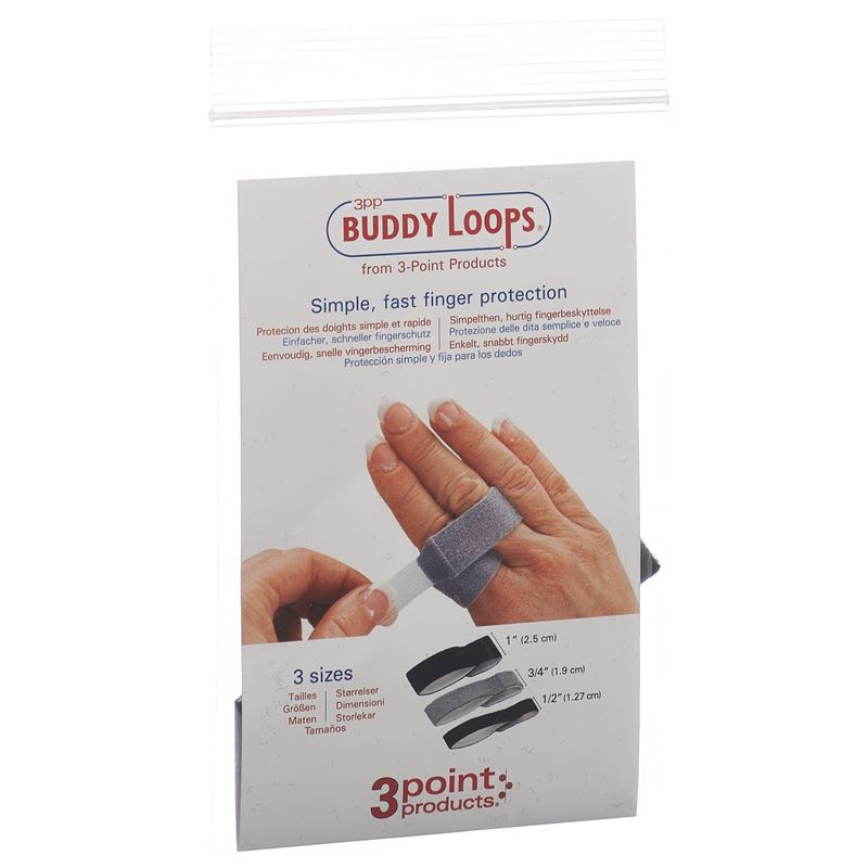 3PP Buddy Loops 1.27cm noir | 25 pièces