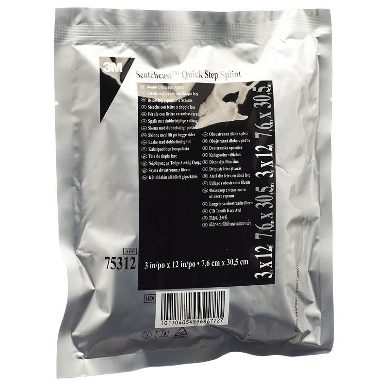 3M Scotchcast Attelle Rapide Step 7.6 x 30.4 cm 10 pièces