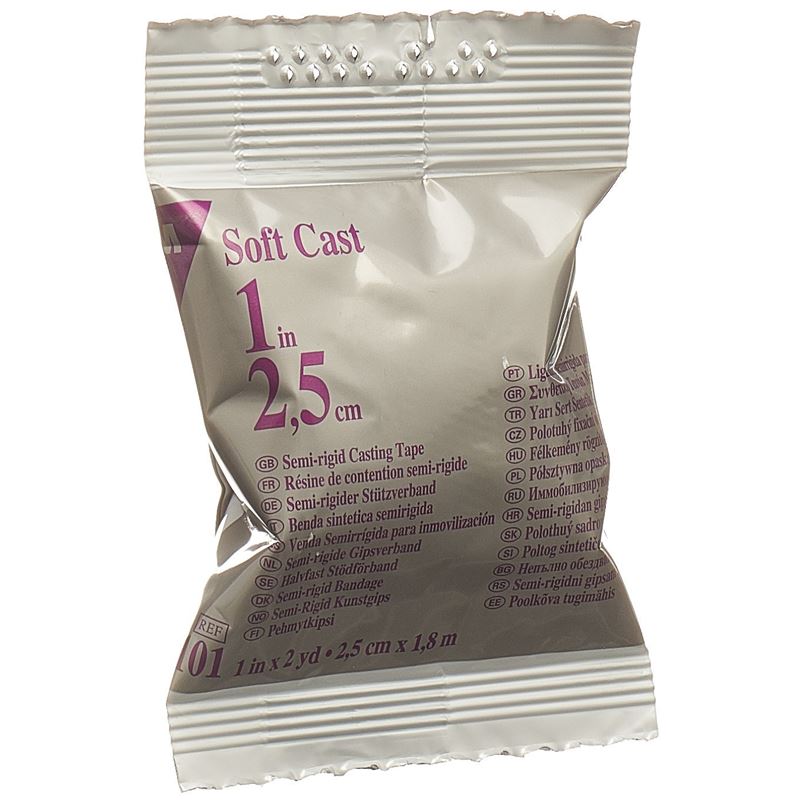 3M Scotchcast Softcast Attelle 2.5cmx1.8m Blanc | 10 pièces