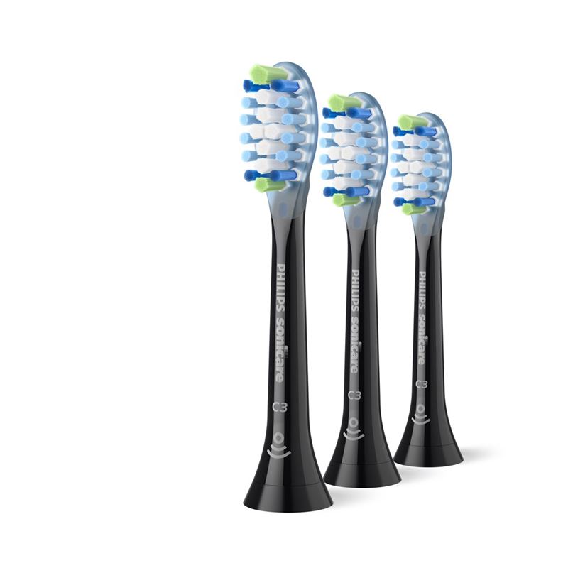 PHILIPS Sonicare C3 Prem Plaq Def Noir | 3 pièces