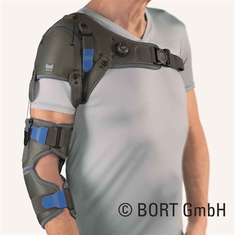 BORT Omo Control Gr5 Gris Gauche | Stabilité Épaule