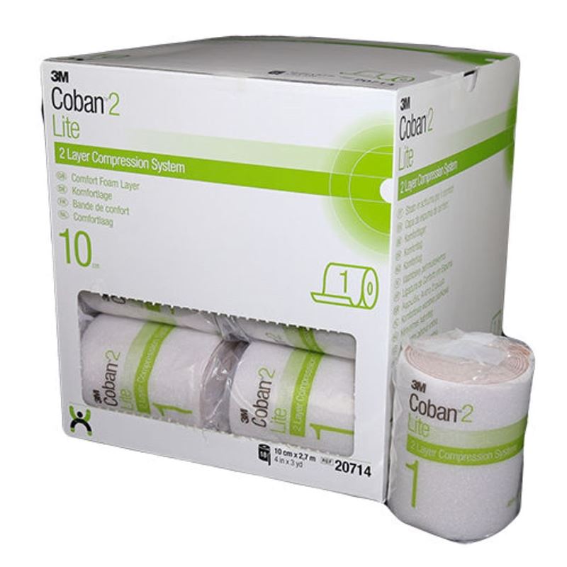 3M COBAN 2 Lymph Lite Comf Layer 10cmx2.7m | 18 pièces