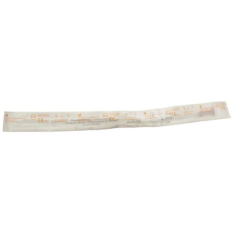 QUALIMED Katheter CH18 40cm Tiemann PVC st 100 pièces | Sondage
