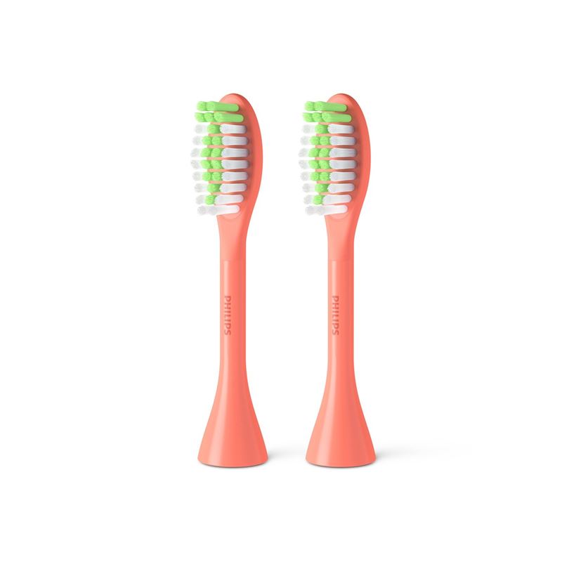 PHILIPS One by Sonicare Brosse à Dents Électrique Rose 2 Pièces | Nettoyage Doux