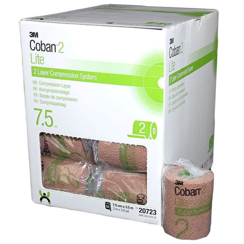 3M COBAN Lymph Lite Comp Layer 7.5cmx3.5m | Compression