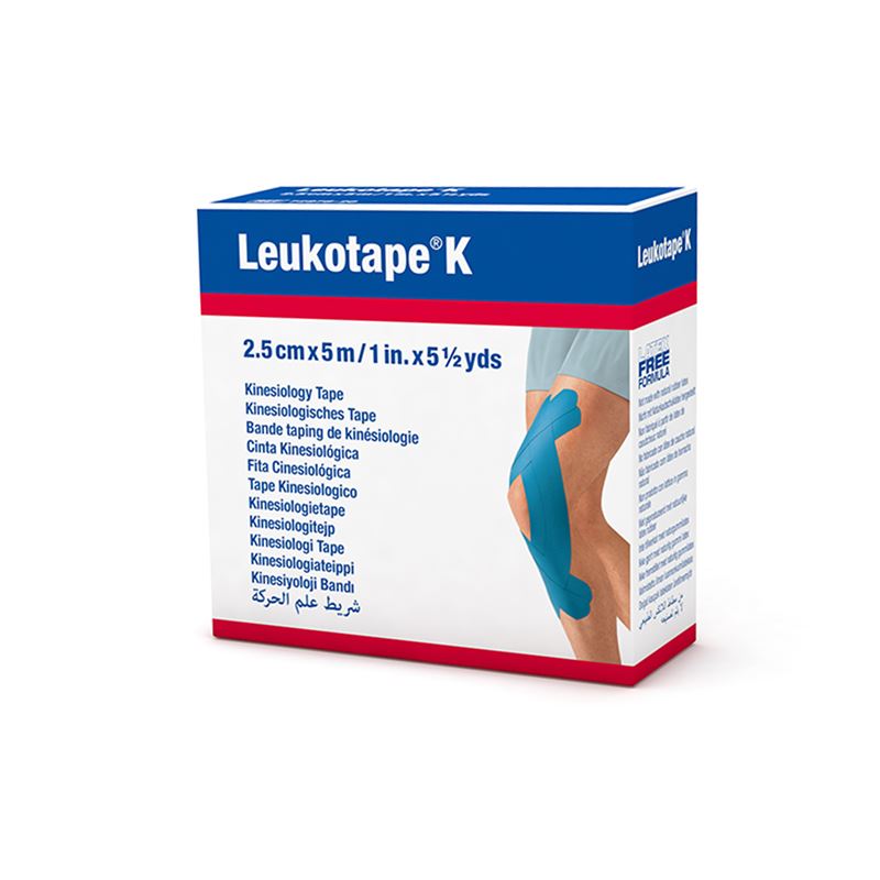 LEUKOTAPE K Kinesiologi Tape 5mx2.5cm Bleu 5 Pièces | Soutien