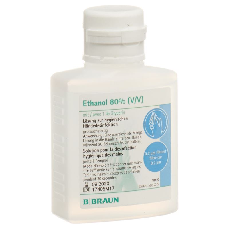 Braun Ethanol 80% Désinfectant Mains 1000ml