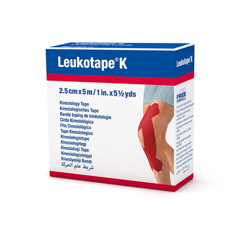 LEUKOTAPE K Kinesiologi Tape 5mx2.5cm Rouge 5 Pièces | Soutien