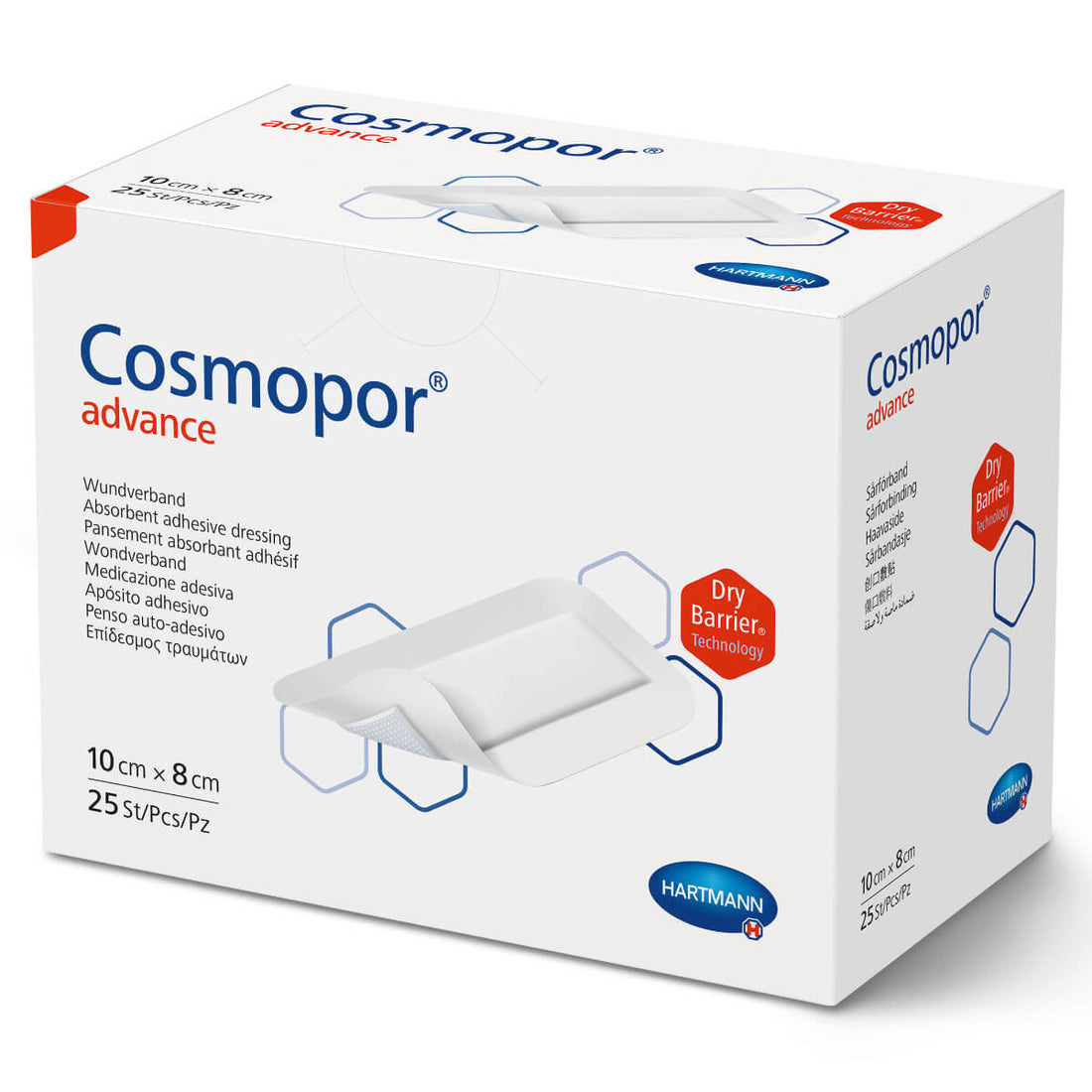 Pansements Stériles Cosmopor Advance HARTMANN pour Soins de Plaies