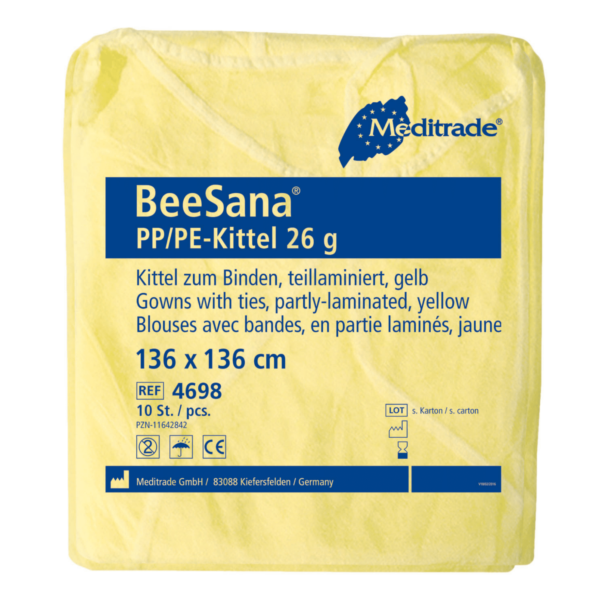 Kits de Protection Médicale Méditrade Beesana® PP/PE 26G pour Professionnels de Santé
