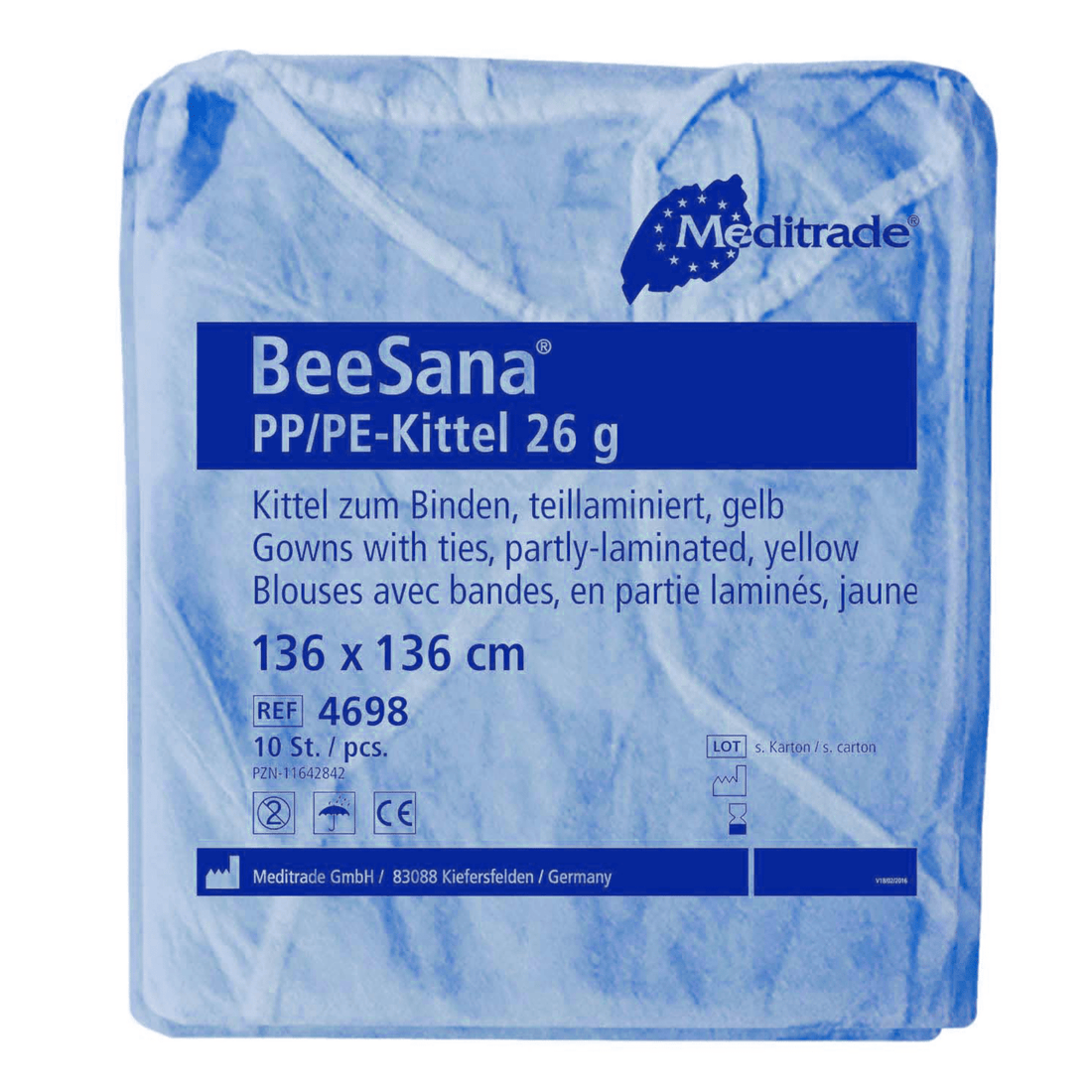 Kits de Protection Médicale Méditrade Beesana® PP/PE 26G pour Professionnels de Santé