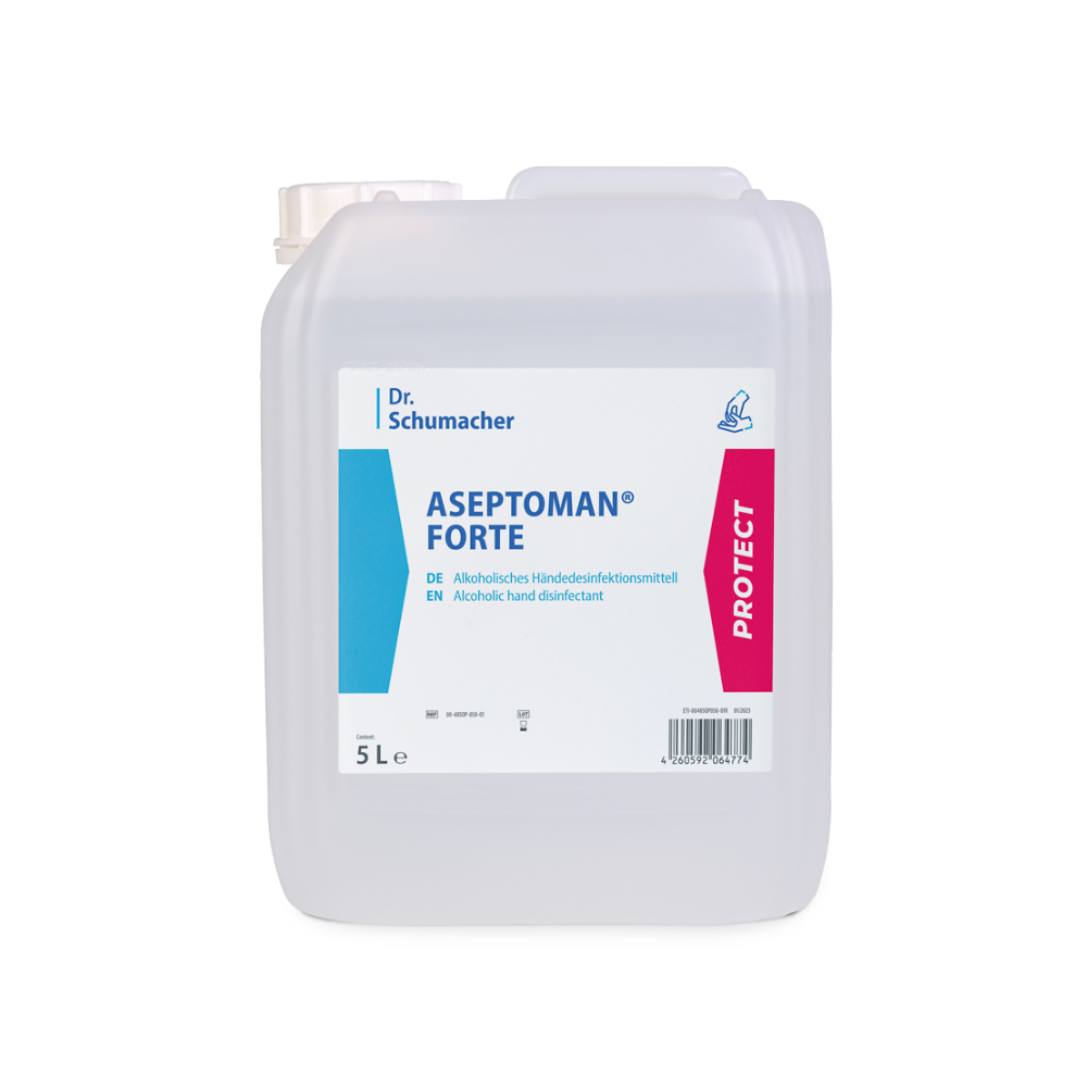 Désinfectant pour les mains Aseptoma® Forte de Docteur Schumacher - 5 Litres