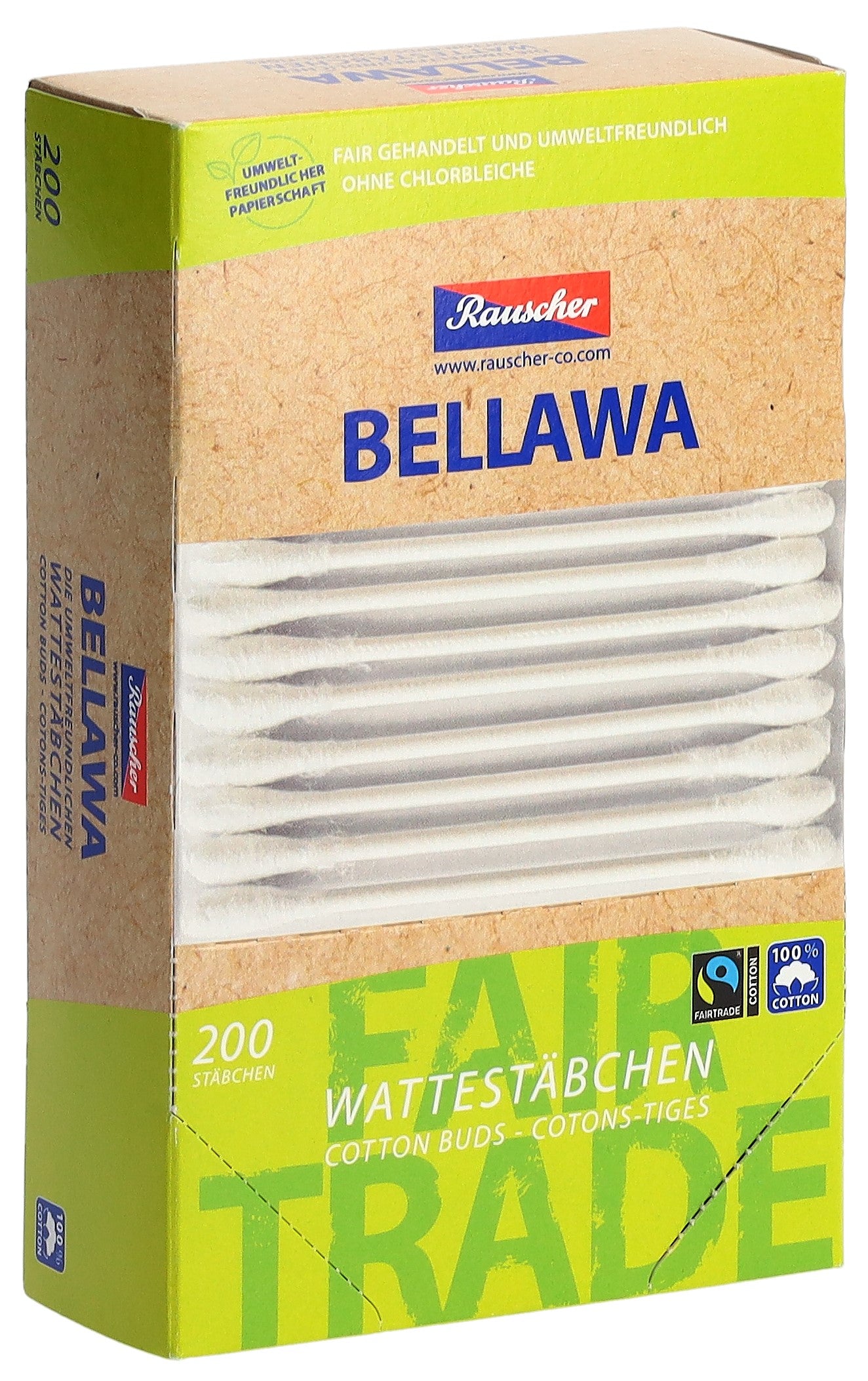 BELLAWA Coton-tiges Bio 200 Pièces | Douceur &amp; Hygiène