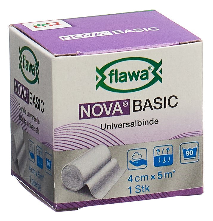 FLAWA Nova Basic Bande Élastique 4 cm x 5 m | Confort &amp; Maintien