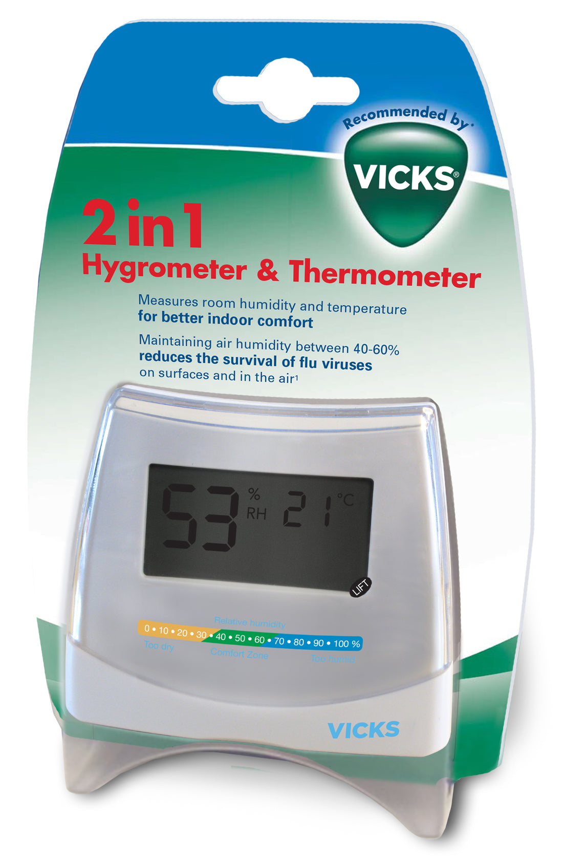 VICKS 2in1 Hygrometer &amp; Thermometer V70EMEAV1