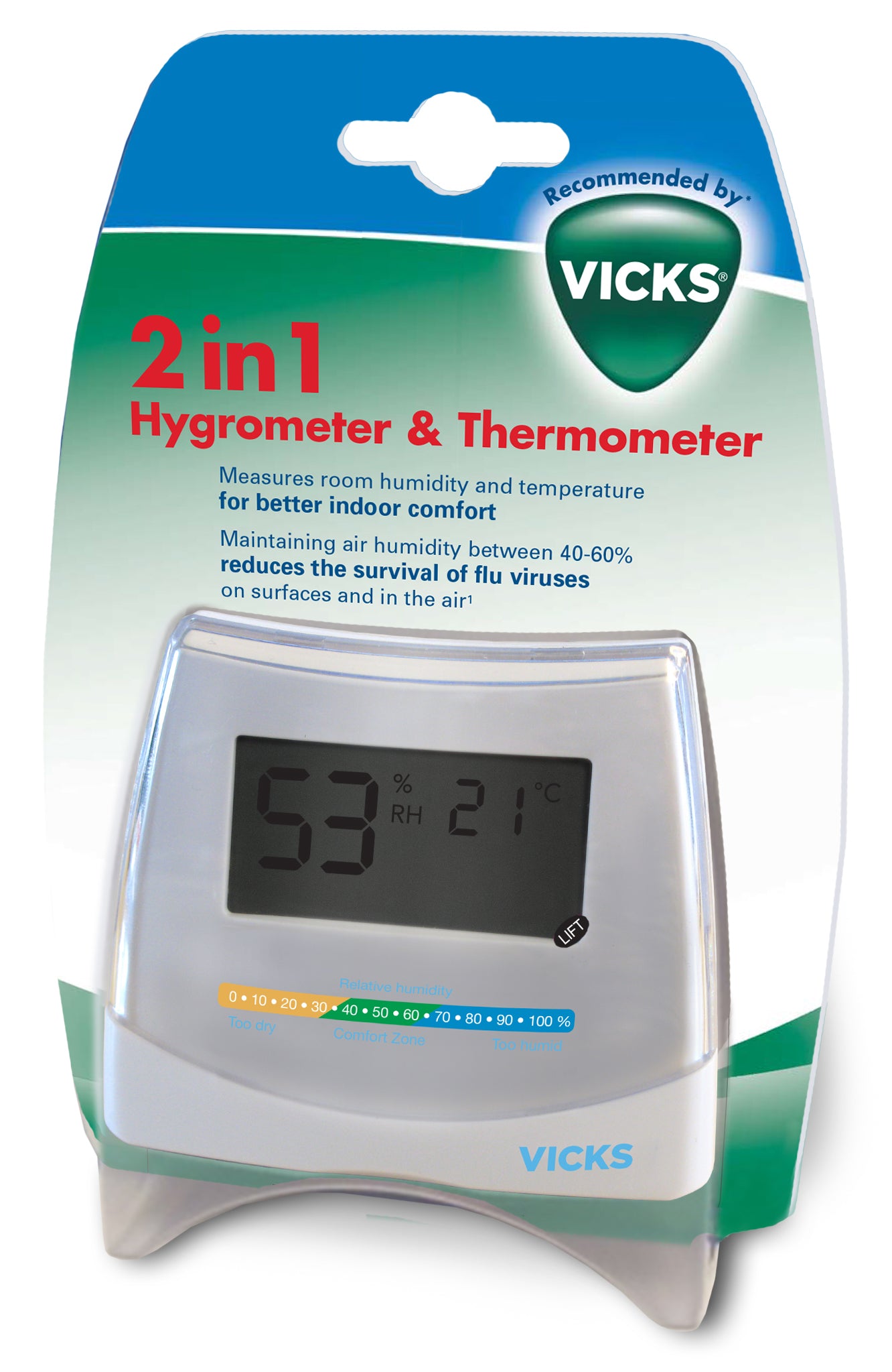VICKS 2in1 Hygrometer &amp; Thermometer V70EMEAV1