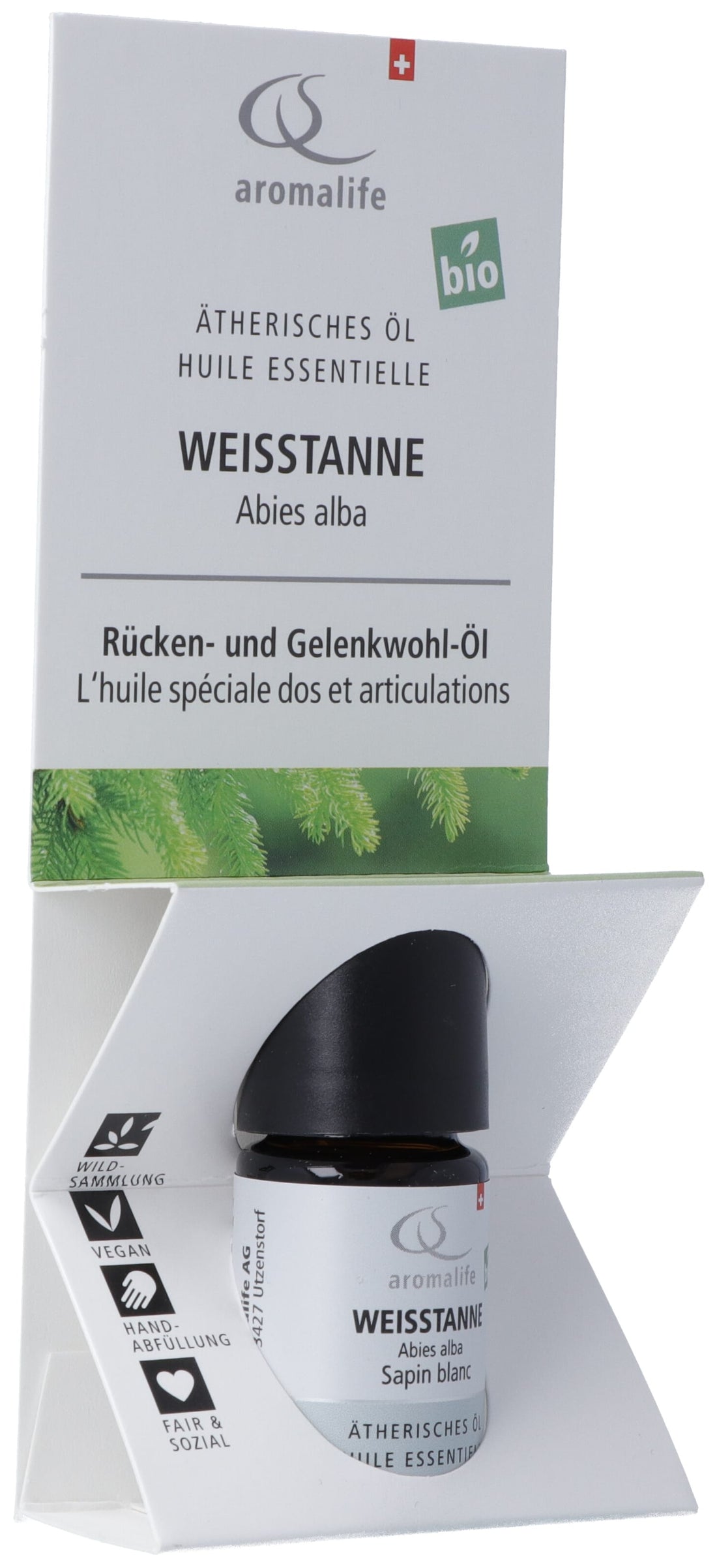 AROMALIFE Huile Essentielle Sapin Blanc BIO 5 ml | Purifiante &amp; Respiratoire