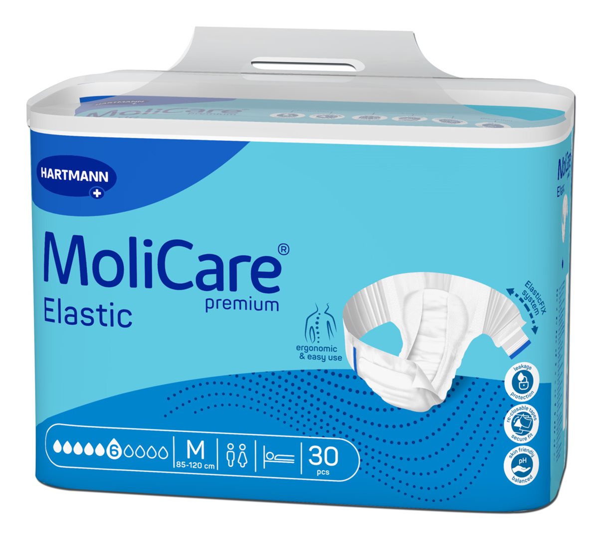 Molicare Elastic 6 Maxi Pants Taille M - Protection Discrète et Confortable | Lot de 30 culottes absorbantes