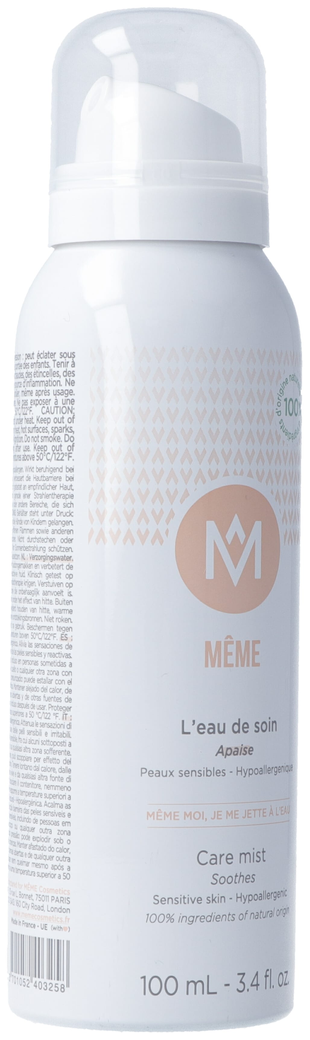 MEME Eau de Soin Hydratante Apaisante 100 ml