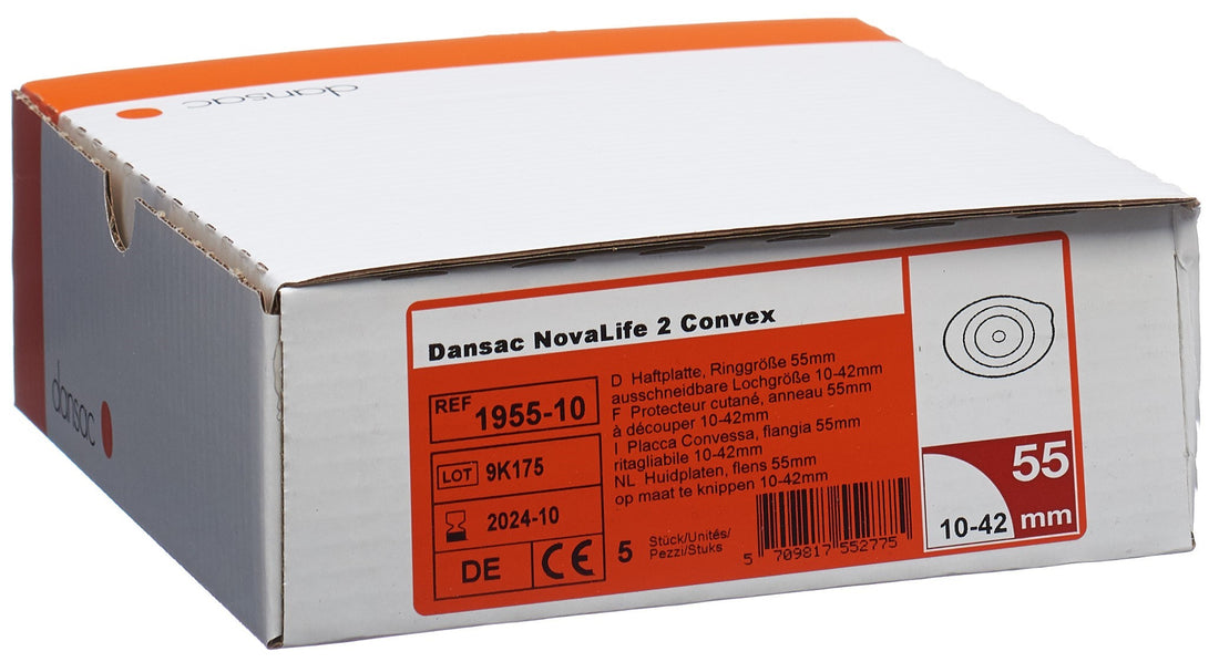 DANSAC NL2 Plaque de Base Convexe 10-42mm 5 Pièces Confort &amp; Sécurité