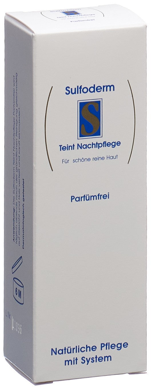 SULFODERM Soin Nuit Teint Éclatant Crème 40 ml