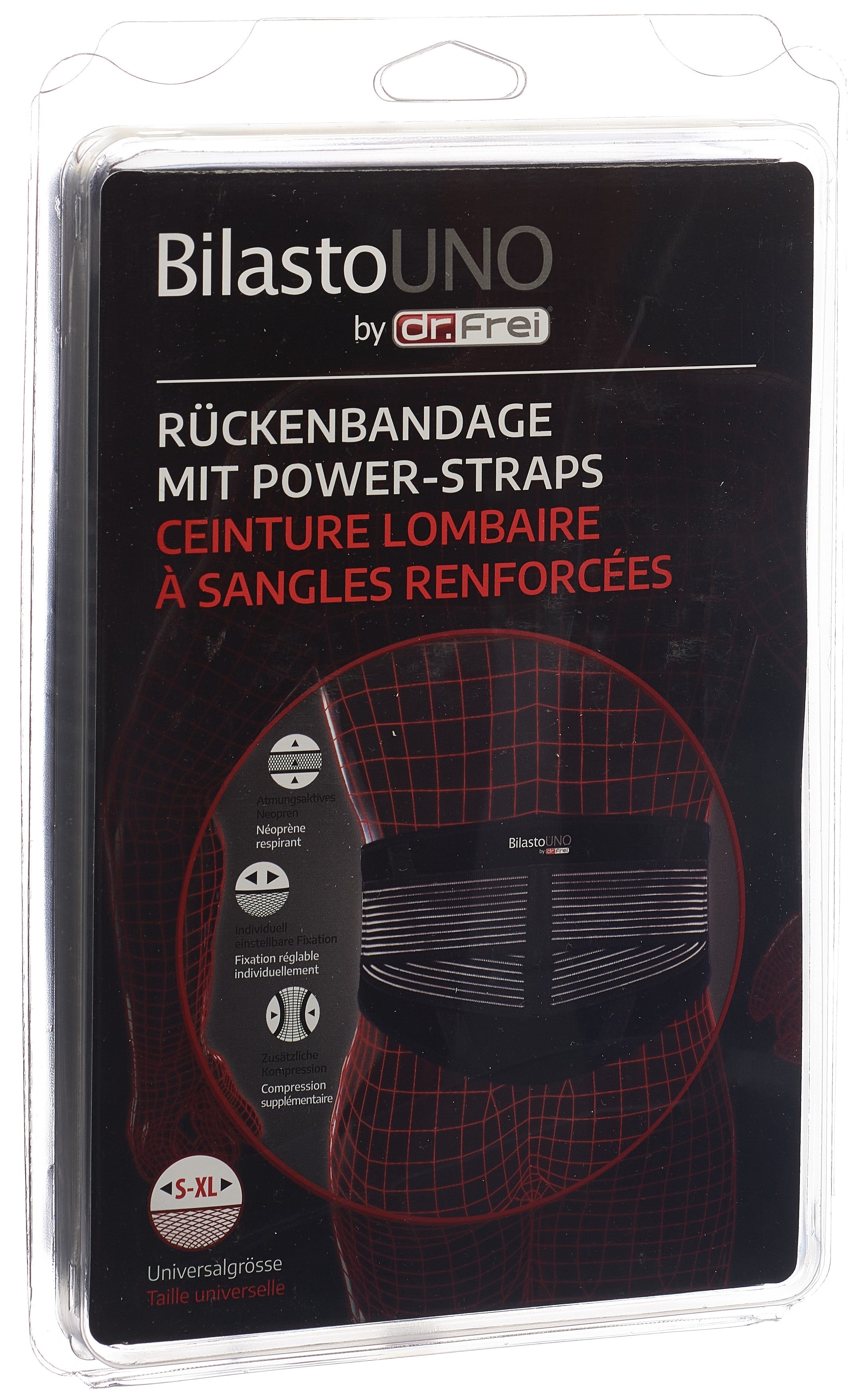 Ceinture Lombaire BILASTO Uno Réglable Renforcée | Taille S-XL
