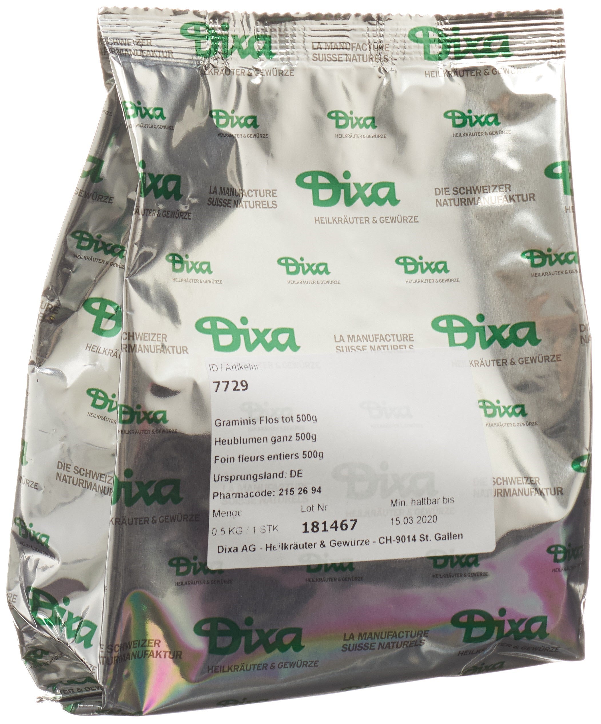 DIXA Tisane Bio Foin Bio Détente &amp; Bien-être 500 g